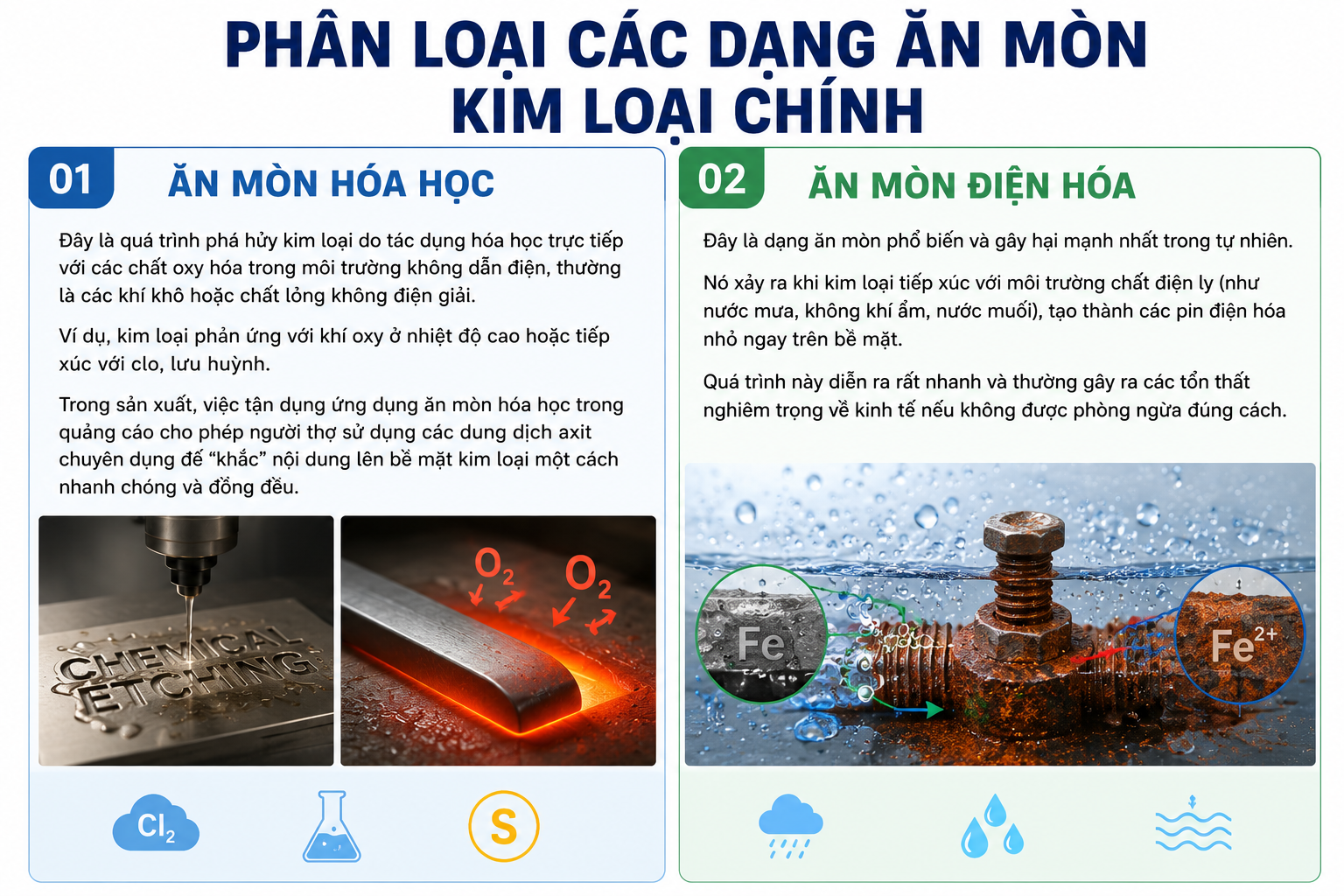 Ăn mòn kim loại và ăn mòn điện hóa