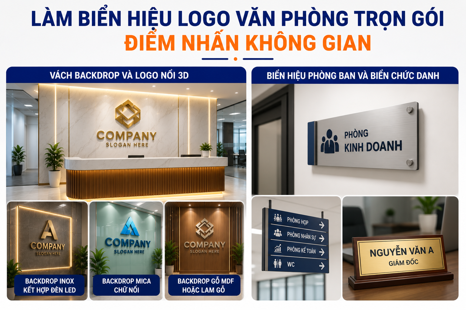 Biển hiệu logo văn phòng